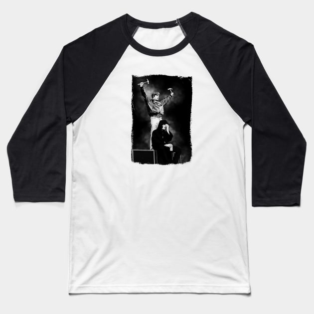 Liam and Noel Gallagher Vintage Variant Baseball T-Shirt by Roy Pogung